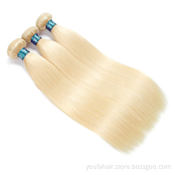 Wholesale Blonde Color Straight Wave Brazilian Hair 613 Bundles Cuticle Aligned Hair Bundles Vendor Unprocessed Raw Human Hair